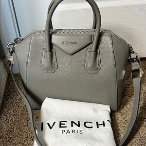 Givenchy Elegant Gray Satchel